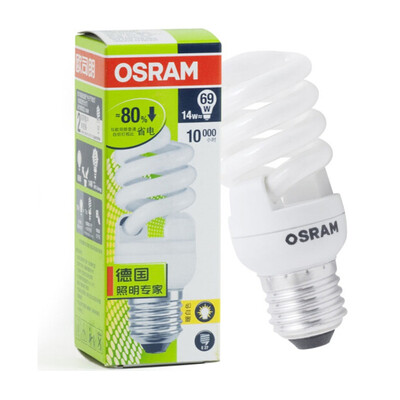 

OSRAM OSRAM T2 Mini Full Helical Energy Saving Lamp 14W Warm White E27