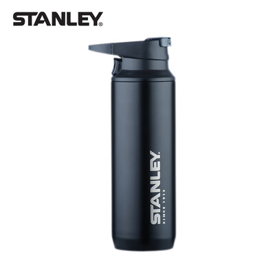 

STANLEY mountain series of one-button stainless steel vacuum insulation with the cup 354 ml - black men&women portable car outdoor travel insulation cup straight cup