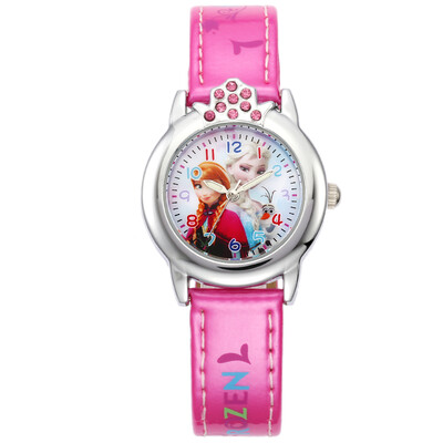 

Disney (DISNEY) children's watches snow and ice odd Aisha Princess luminous watches pink cute students quartz electronic watch 54166P