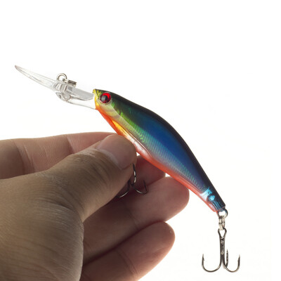 

Slowly Minnow Fishing Lure 9CM 7.2G Wobbler Artificial Fly Fishing Hard Bait Carp Crankbait Fishing Tackle 1PCS