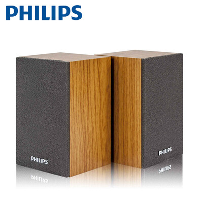 

Philips (PHILIPS) SPA20 ноутбук настольный компьютер аудио мультимедиа деревянный сабвуфер мини мобильный телефон маленький стерео (Мода издание дерева звук)