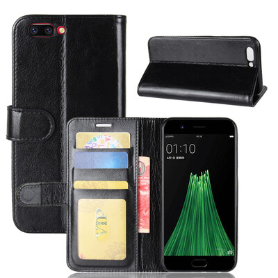 

GANGXUN Oppo R11 Case High Quality PU Leather Flip Kickstand Wallet Cover for Oppo R11