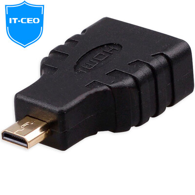 

IT-CEO V7XF00 3-in-1 HDMI to micro / Mini HDMI adapter / converter can be two-way transfer standard C-type / D-type HD interface black