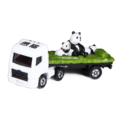 

TOMY multi-card simulation alloy car model car children's toy car simulation car series # 3 animal truck panda 438908