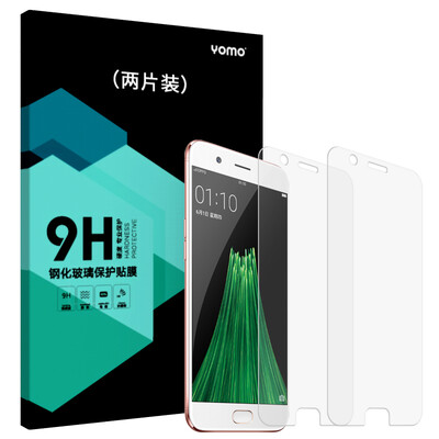 

[] Двухсекционный стал Yomo OPPO R11 телефона фильм царапины защитной пленки пленка пленка с высокой проницаемостью неполноэкранные двухсекционным