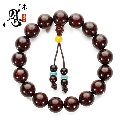 

Muen lobular red sandalwood hand string old material high density belt Venus 10mm * 19 SC2549