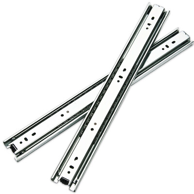 

Modern hardware (static) three-section silent damping drawer rail (slide) 1 pay 2 loaded 40 cm 16 inch
