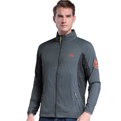 

TFO outdoor windbreaker light breathable comfortable outdoor leisure skin windbreaker 633511 female light gray S