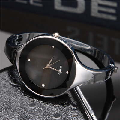 

2017 Fashion Women Watch Роскошный бренд из нержавеющей стали Bangle Watch Quartz Простой случайный женский Rhinestone WristWatch Clock