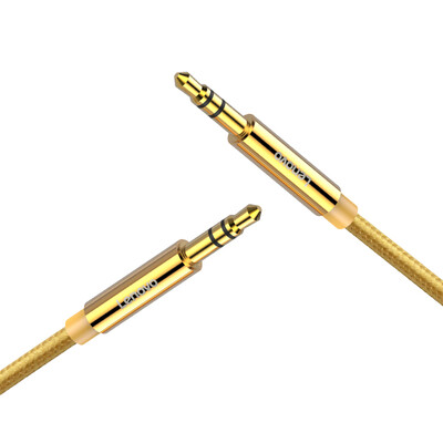 

Lenovo Lenovo AV01 Tuhao gold 0,5 м мобильный аудиокабель aux автомобиль 3,5 мм мужской к общественному кабелю для автомобильного телефона плоская телевизионная радиостанция