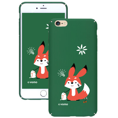 

YOMO Apple iPhone6 ​​plus 6S plus mobile phone shell mobile phone protective cover skin texture original illustrator series fire small fox