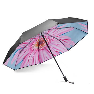 

NELLO (NIELLO) N8342 double-layer hand-open black plastic UV sunshade rain umbrella N8342