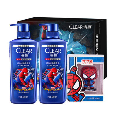 

Chhnang (CLEAR) Мужчины перхоть шампунь Marvel официальный ограниченный набор издание (Spider-Man 500mlx2) отправить подлинной Spiderman куклы