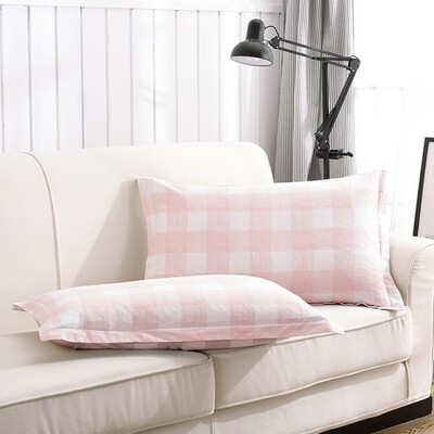 

Yingxin home textile cotton bedding high density pillowcase cotton pillowcase a pair of equipment 48 74 2 Jin Shang blue
