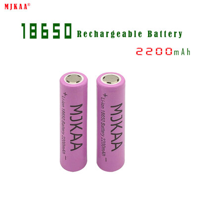 

MJKAA® Аккумуляторная батарея 2шт 18650 (не батарея АА) Литиево-ионная аккумуляторная батарея 3.7v 2200mAh для Power Bank 18650 3.