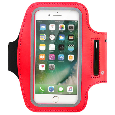 

BIAZE Racing mobile phone arm with outdoor riding touch screen arm bag for Apple iPhone / Huawei / millet / Samsung (5.8 inches in general) JK143- red