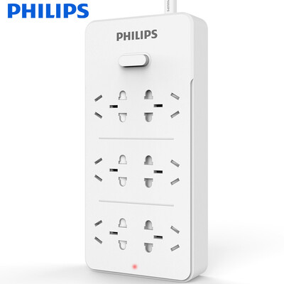 

Philips PHILIPS the new national standard six 3-meter socket child protection door master switch plug inserted line board wiring board drag board SPS3631D 93