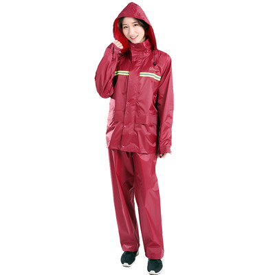 

Heavenly luminous type double raincoat suit N211-7AX sauce red XXL
