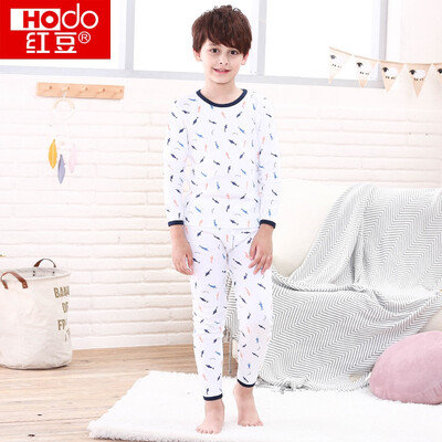 

Red beans children&39s cotton underwear suit men&39s large children autumn&winter low-necked cartoon chest standard 100 cotton Qiu Qiuqiu children&39s cotton sweater HDM03 Ma gray 130