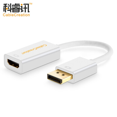 

CABLE CREATION DP to HDMI converter Displayport to HDMI male to female conversion adapter computer graphics card TV 4K HD black CD0017
