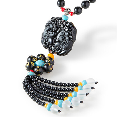 

Looking for platinum Milpro car pendant Buddha Proverbs jewelry car interior Fu Ho ho car accessories pendant - brave