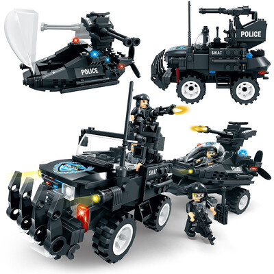 

Oma блоков C0552 1492 части и мелкие частицы являются строительными блоки просветительской военной борьбы вставленных собрали столичную полицию SWAT сборки игрушки мальчиков и девочек, детские парковые сцен для создания модели самолетов автомобиля