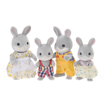

Jingdong Supermarket] Senbeier family girl gifts every family toy simulation doll doll - cotton tail rabbit family SYFC31348