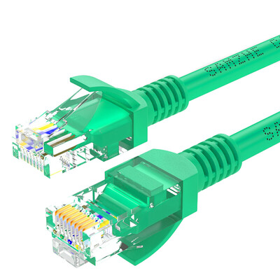 

Shanze SAMZHE high-speed ultra-five CAT5e class cable network 100 Gigabit network cable computer network jumper super 5 class product cable green 1 meter GR-501