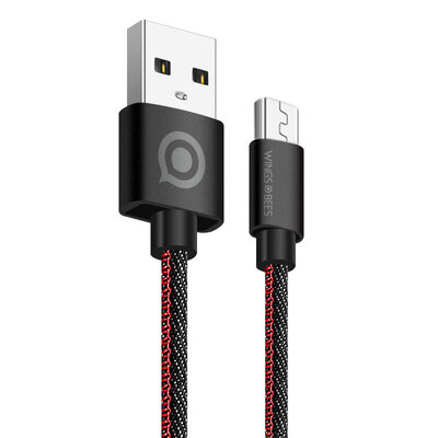 

Пчелиный крыло Эндрюс Эндрюс Micro USB интерфейс для линии передачи данных телефон зарядное устройство кабель 1 метр линии электропередачи проводки джинсами черный подходит для Samsung / проса / MeiZu / Sony / Коммуникатор HTC