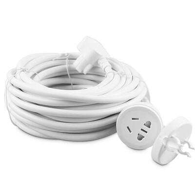 

Han Electronics KEG HD-ZYBP-01-10 small white 10 meters new national standard 750 degree fire-retardant waterproof shower electric car battery car extension cord power outlet