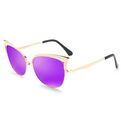 

BLUEKIKI YEUX cateye fashion sunglasses women polarized mirror vintage glasses