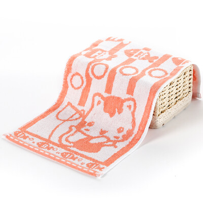 

Chinese knot ZHONGGUOJIE towel home textile bamboo fiber kitten fishing jacquard children towel 2 strips 45g strip 2448cm