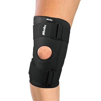 

Muller Mueller 6466 Knee Knife Steel Spring Support Adjustable Tie Belt Basketball Running Knee Knee Sport Gauntlets Black One Size Single