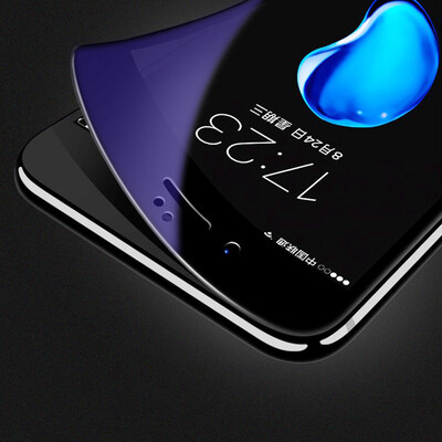 

[-3D установлены три полноэкранные анти-синяя 7] стала пленка Apple, Smorss охватывающей всего экрана 3D iPhone7 стал мягким углеродного волокно стороны пленки защитной пленки HD телефона черного