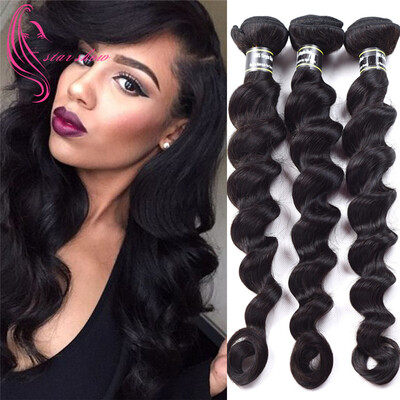 

Amazing 8A Loose Wave Virgin Hair Virgin Peruvian Hair 3 Bundles Loose Wave Hair Thick Crochet Hair Fast Shipping Double Weft