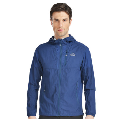 

Pearson и (PELLIOT) открытый солнцезащитный крем одежда легкая кожа ветровка мужчины и женщины быстрая одежда 1221 мужской чистый синий XXL