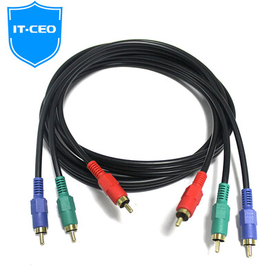 

IT-директор V083R AV три аудио и видео кабели RCA линия 3RCA 3RCA три пары хорошо известный красный и желтый AV переключатель проводки кабельного телевидения телеприставки 2 метров Black