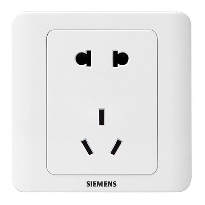 

SIEMENS 5UB01061CC1 switch socket 10A five-hole socket elegant white