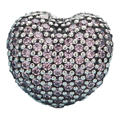 

PANDORA Pandora Pink Pavé Heart Pavé Pins 751427PCZ