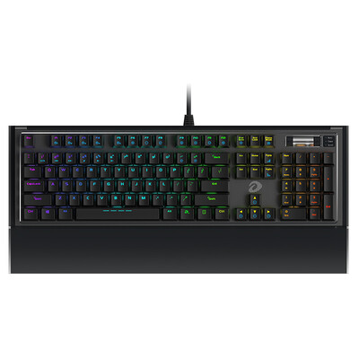 

Daly dare-u EK835 104 key Symphony version of the RGB game backlit mechanical keyboard black white