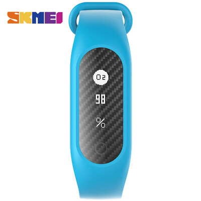 

SKMEI Smart Wrist Band Men Carbon Fiber Blood Oxygen Bracelet Blood Pressure Heart Rate Watches Digital Wristwatches B15S