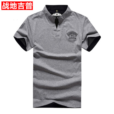 

Battlefield Jeep тенниска вышитая вскользь и удобно дикий мужчина стоячим воротником короткими рукавами мужские 17001Z1728 синий сапфир 2XL