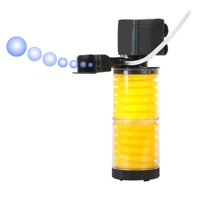 

Gusongbao аквариум фильтр немой кислорода тройной встроенный погружной насос цилиндр черепахи аквариумных рыб фильтр устройство 150 подает хлопок-содержащий 30W для цилиндра