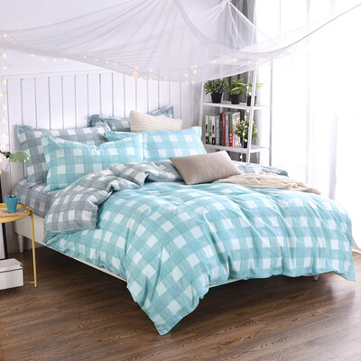 

Ин Xin текстильной хлопка постельных принадлежностей, высокой плотности хлопок саржа белье одеяло одеяло двойное увеличение Jinshanghua 200 * 230 (синий)