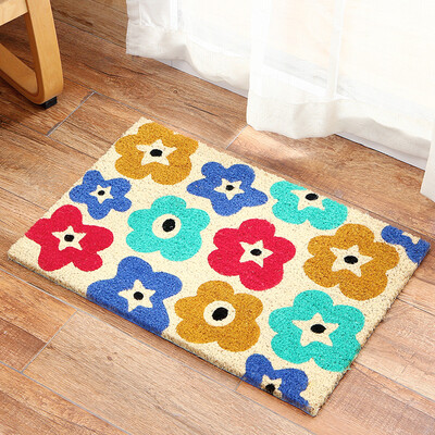 

Европа Юн Чул Индийские ковры импортирован кокосовые ковер четыре цвета двери дома цветник раздел