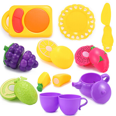 

Ao Zhi Jia AoZhiJia early childhood education puzzle children fruit and vegetable sliced ​​music over the family kitchen cooking toys 11 sets