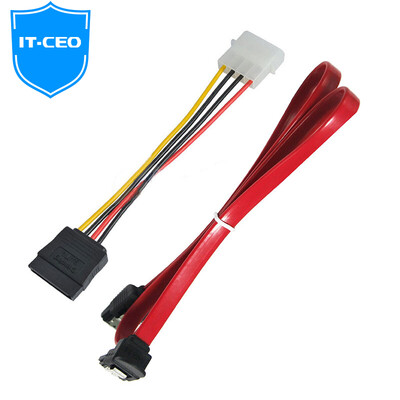 

IT-CEO Y1US-2 SATA2 on behalf of the hard disk data cable D-type 4-pin to SATA serial hard drive power cord SSD solid state hard drive cable installation line set