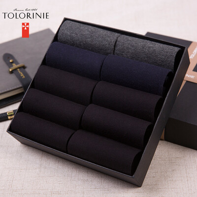 

TOLORINIE casual socks combed cotton business socks male summer cotton socks thin section in the tube socks 10 double K7495D0211 take color 2