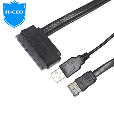 

IT-директор Y1SATA-8 ESATA к интерфейсу ESATA ESATA для жесткого диска кабеля для передачи данных ПК / корпус HDD / шасси / привод черного 0,3 м