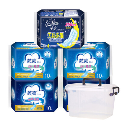 

Laughing sanitary napkins Daily soft cotton delicacy 245mm 10 tablets